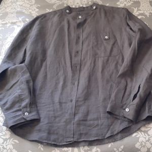 Vintage Sisley men's linen shirt.